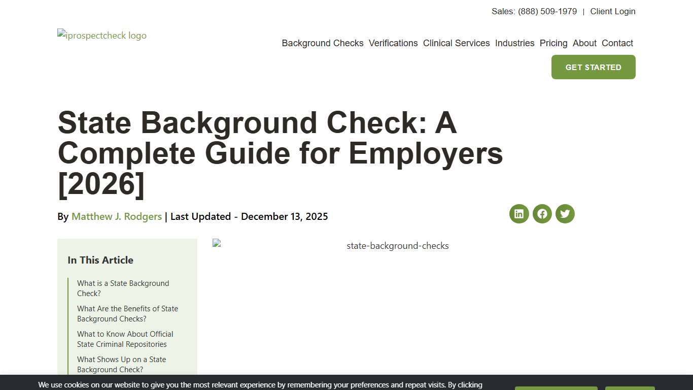 State Background Check: A Complete Guide for Employers [2026]